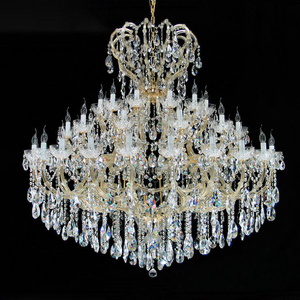 Großer Maria-Theresia-Kristall-Kronleuchter im Europäischen Stil, Kerzen-Pendelleuchte für Hochzeit, Hotel-Lobby, Villa, Luxuriöse Hängelampe zur Dekoration - Product Image 3
