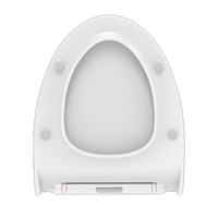 SUNTEN SU020 Couvercle de toilette robuste et durable UF, fermeture douce, remplacement universel, couvercle de siège WC