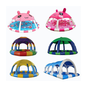 Enfants eau aire de jeux mousse jeu parasol <span class=keywords><strong>piscine</strong></span> avec tente <span class=keywords><strong>piscine</strong></span> couverture gonflable <span class=keywords><strong>ronde</strong></span> gonflable <span class=keywords><strong>piscine</strong></span> couverture tente - Product Image 6