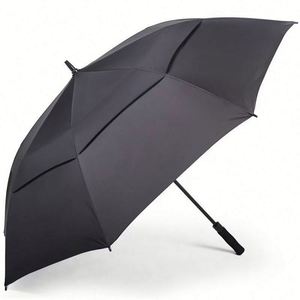 Promotional Automatic Open Golf Extra Large Oversize Double Canopy Vented <b>Umbrella</b> <b>Windproof</b> Waterproof - Product Image 4