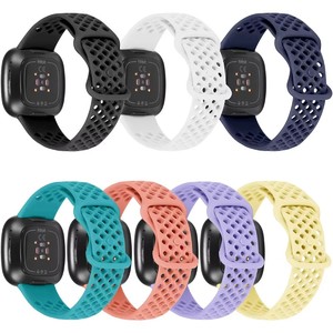 Trous respirants Bracelet en silicone sport pour <span class=keywords><strong>Fitbit</strong></span> <span class=keywords><strong>Versa</strong></span> <span class=keywords><strong>3</strong></span> Bracelets de montre pour <span class=keywords><strong>Fitbit</strong></span> Sense 2020 Accessoires de bracelet - Product Image 5