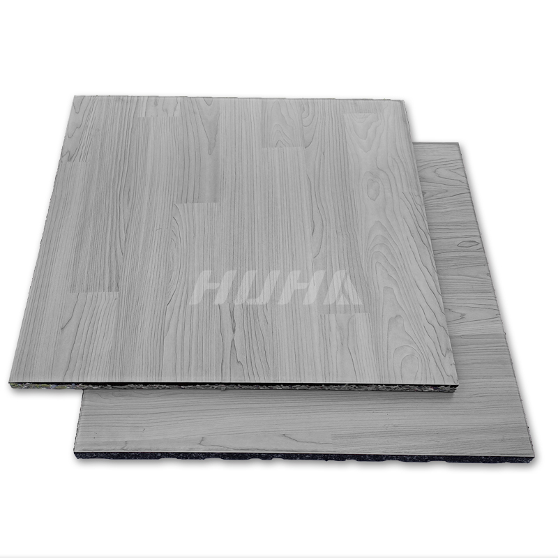 Commercial PVC Wood Pattern Rubber Gym