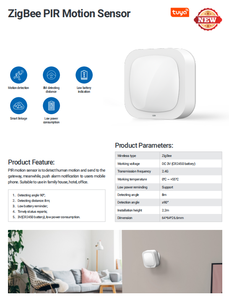 Smart Wireless Security Alarm Home Security PIR <b>Motion</b> Detector <b>Sensor</b> ZIgbee 3.0 IR600 Smart <b>Motion</b> <b>Sensor</b> <b>Light</b> <b>Indoor</b> - Product Image 3