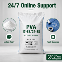 Approvisionnement direct usine : PVA 2488 de qualité industrielle à faible viscosité et haute intensité pour adhésif, émulsifiant et dispersant de haute pureté