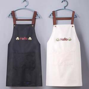 High Quality Waterdrop Resistant <b>Apron</b> with 2 Pockets <b>Apron</b> Bulk for <b>Kitchen</b> Cooking Restaurant BBQ Painting Crafting - Product Image 1