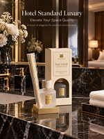 Lots de diffuseurs à bâtonnets en gros avec huile parfumée naturelle et bâtonnets en rotin pour assainisseur d'air maison et hôtel