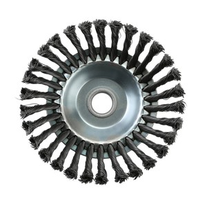 Brosses à roues en <span class=keywords><strong>fil</strong></span> <span class=keywords><strong>d</strong></span>'<span class=keywords><strong>acier</strong></span> de 200 mm, très vendues, qualité industrielle et bricolage, personnalisables, support OEM <span class=keywords><strong>pour</strong></span> <span class=keywords><strong>d</strong></span>ésherbeuse et coupe-herbe - Product Image 4