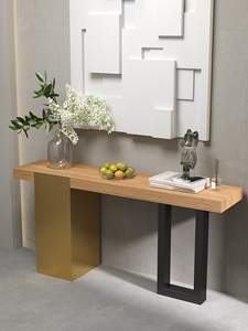 Placa de piedra de mármol de lujo ligera italiana moderna mesa de consola ultra estrecha para sala de estar Villa Hotel <span class=keywords><strong>pasillo</strong></span> - Product Image 4
