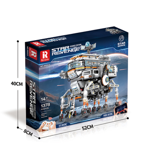 VERSION DYTNAMIQUE DE MACHINE DE MARCHE Série de <span class=keywords><strong>science</strong></span>-<span class=keywords><strong>fiction</strong></span> spatiale Jouet éducatif Blocs de construction pour garçons enfants adultes (1378 pièces) - Product Image 6