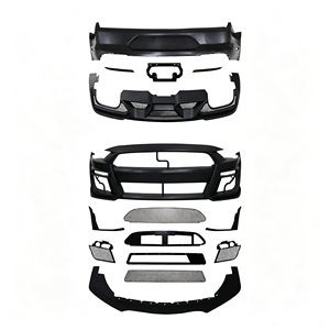 Kit de Carrocería de Ajuste Perfecto para FORD Mustang 2018-2021, Actualización a Kit de Carrocería <span class=keywords><strong>GT500</strong></span>, Conjunto de Parachoques Delantero, Conjunto de Parachoques Trasero - Product Image 1