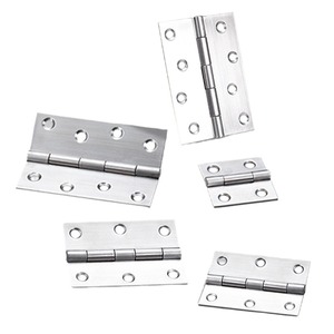 Charnière plate en acier inoxydable à ouverture discrète pour armoire, charnière plate dissimulée pour porte de meuble de salle de bain, chambre, hôtel, hôpital - Product Image 5