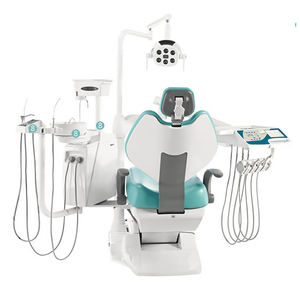 Pemasok alat gigi elektrik, kursi <span class=keywords><strong>Dental</strong></span> elektrik 2022, baru disetujui ce, <span class=keywords><strong>6</strong></span> bohlam, lampu Led, kursi gigi - Product Image 5