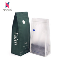 Sac à café refermable de qualité alimentaire personnalisé de 500 g 1 kg, pochette à fermeture éclair MONO PE avec valve d'air, haute barrière, recyclable, fond plat
