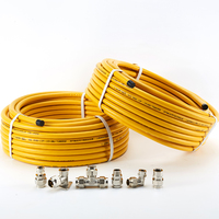 Connecteur de Tuyau Ondulé CSST Élastique Jaune / Acier Inoxydable