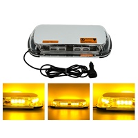 Barre lumineuse magnétique universelle de haute qualité 12-24V, mini, 32 LED haute puissance, E9 E-Mark IP66, balise d'avertissement ambre pour véhicule
