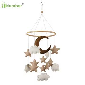 सरल अद्वितीय स्टार क्लाउड मून ने बेबी क्रिब मोबाइल के लिए बेबी क्रिब मोबाइल को महसूस किया - Product Image 3