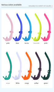 ท่อหายใจซิลิโคนแบบยาวสำหรับดำน้ำแบบฟรีไดฟ์วิ่ง พับเก็บได้ ขายส่ง - Product Image 3