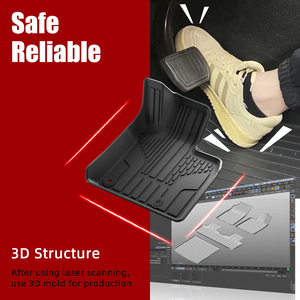 Alfombrillas de Piso 3D TPE para Auto, Impermeables, Personalizadas, Antideslizantes, para <span class=keywords><strong>Mazda</strong></span> CX-30 2019-2024 (Volante a la Derecha) - Product Image 3