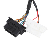 Personalizado OBD2 OBD 16P hembra a OBD II macho 24V 12V herramientas de diagnóstico conector Y lector de código de Cable