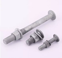 Vis et écrous TR M16*45 Grade 5.8, galvanisés sur mesure, pour barrières de circulation, produit personnalisé pour le Maroc