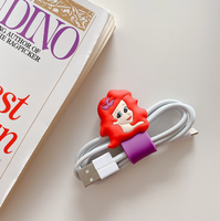 Enrouleur de câble de données bande dessinée, housse, enrouleur de câble USB, organisateur d'écouteurs, enrouleur de fil