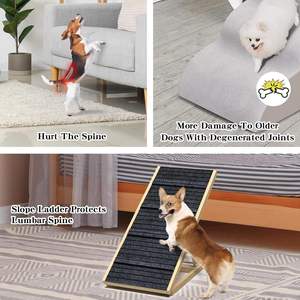 Houten Pet Ramp Indoor Milieuvriendelijk Verstelbare Hoogte Hond Opritten Opvouwbare Stevige Houten Pet Ramp Trappen - Product Image 5