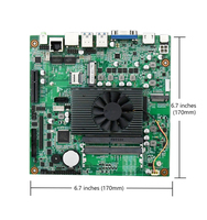 Motherboard Intel Performa Tinggi Baru untuk Gaming, 2 SODIMM DDR4 Mendukung Dual-channel 64GB 170mm*170mm ITX, Termasuk SATA dan CPU