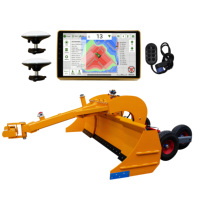 Système plat de visualisation GPS 3D pour une utilisation agricole Carte thermique affichée Montre l'altitude Système de nivellement du sol