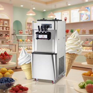 Máquina comercial de helado suave de 3 sabores, de pie, 18-40L/H, de acero inoxidable, para yogur helado - Product Image 3