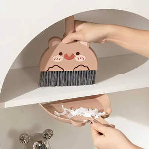 Small 2 in 1 Plastic <b>Broom</b> and Dustpan Set Eco-Friendly Durable Multi-Functional Tabletop Sweeper for Home Use - Product Image 4