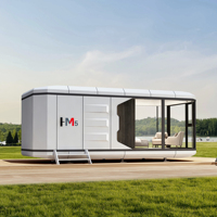 Maison capsule préfabriquée en aluminium M5, maison modulaire en conteneur pour villa et immeuble de bureaux commerciaux