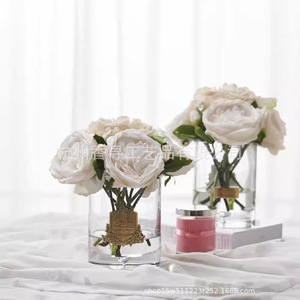 ช่อดอกกุหลาบผ้าไหมแฮนด์เมด ติดทนนาน สำหรับตกแต่งงานแต่งงานและบ้าน - Product Image 2