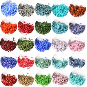 Perles de rocaille givrées <span class=keywords><strong>Miyuki</strong></span> 11/0 en vrac JC Crystal pour la fabrication de boucles d'oreilles, bracelets et colliers, perles de rocaille en verre en gros - Product Image 1