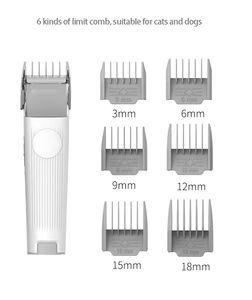 Cortadora profesional silenciosa para mascotas, Kit de aseo para mascotas con succión al vacío, limpiador de cepillo sostenible de plástico, antidesprendimiento para el hogar para gatos - Product Image 6