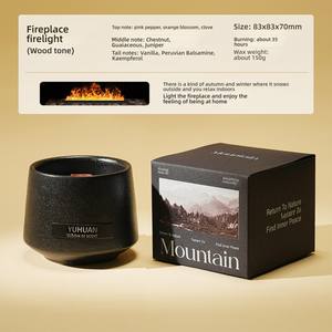 Idea de regalo de San Valentín fragante de gama alta para la decoración del hogar Núcleo de madera Aromaterapia Aceite vegetal Velas de cera de soja - Product Image 6