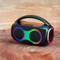 Altavoz Portátil de 30W para Fiestas al Aire Libre, Cine en Casa, con Luces RGB de Colores, Bluetooth Inalámbrico, Resistente al Agua IPX-6, para Computadora y Teléfono Móvil