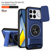 Étui de protection robuste anti-choc Lichicase pour Xiaomi Poco F9 Ultra avec fenêtre coulissante pour la protection de l'objectif