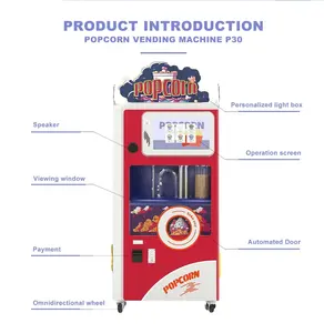 Caramel Coating Popcorn Making Machine Hot Air Popcorn Making Machine Automatic Flavored Fresh Popped Popcorn machine