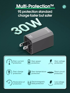Sạc di động <span class=keywords><strong>USB</strong></span> LDNIO <span class=keywords><strong>New</strong></span> A2527C, chuẩn Mỹ, cáp sạc điện thoại, đầu cắm C, sạc nhanh QC3.0 - Product Image 4