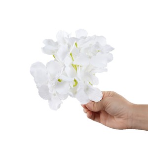 Flor de Hortensia Artificial Greenway, Base Individual, Planta Completa, Pétalos de PVC, Arreglo Floral Decorativo para Días Festivos y Festivales - Product Image 5