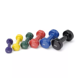 Set di <span class=keywords><strong>Manubri</strong></span> con <span class=keywords><strong>Pesi</strong></span> Liberi da 0,5kg a 10kg, Rivestiti <span class=keywords><strong>in</strong></span> <span class=keywords><strong>Vinile</strong></span>, per Allenamento a Casa e Potenziamento Muscolare Femminile - Product Image 1