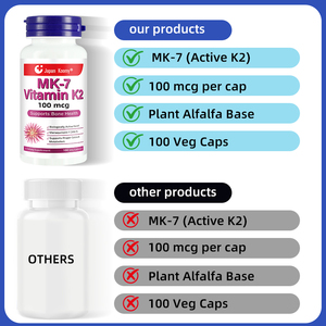 Suplemento Nutracéutico Shecome MK-7 Vitamina K2, Fabricante de Suplementos, Apoyo al Metabolismo Óseo y del Calcio, 100 Cápsulas de Vitamina K2 MK-7 - Product Image 3
