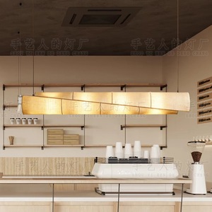 Long Fabric Chandelier Six-Head LED Energy-Saving <b>Lamp</b> For <b>Study</b> Room Dining Room Home Decor - Product Image 5