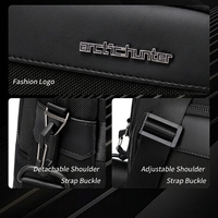 Sac à bandoulière décontracté pour homme Arctic Hunter, sacoche professionnelle de luxe grande capacité pour ordinateur portable en polyester avec fermeture éclair, léger