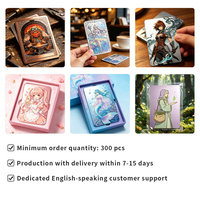 Cartes de collection en métal personnalisées de personnages d'anime, plaques en alliage avec impression couleur/image variable, service commercial fiable