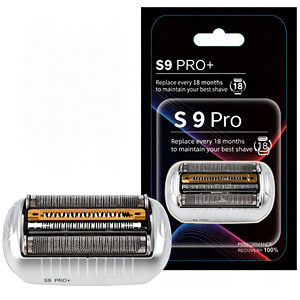 Cabezal de Repuesto para Afeitadora Eléctrica Facial y Corporal 94M, Compatible con <span class=keywords><strong>Braun</strong></span> <span class=keywords><strong>Serie</strong></span> <span class=keywords><strong>9</strong></span>, Plateado, Recargable por USB, IPX6 - Product Image 1