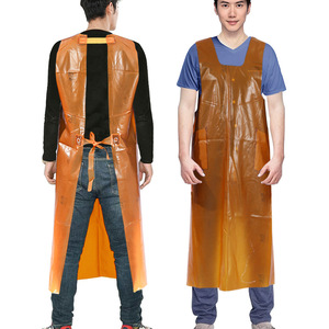 Shuangyu 066 Vest Style Ball Pattern Beef Tendon <b>Apron</b> Long Thick <b>Waterproof</b> Oil Resistant Work Bib <b>Apron</b> Adult - Product Image 2