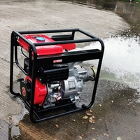 Pompes à eau portables haute pression auto-amorçantes à moteur essence multi-étages, entièrement fermées, refroidies par ventilateur, pour applications automobiles