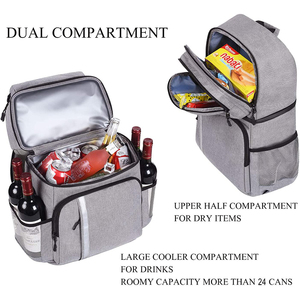 Mochila aislante reutilizable personalizada para el almuerzo, bolsa térmica <span class=keywords><strong>jumbo</strong></span> para el trabajo, Picnic, playa, Camping y senderismo - Product Image 2