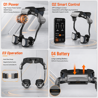 Système d'assistance à la marche par exosquelette robotisé avec contrôle intelligent par application, conception légère en fibre de carbone pour le soutien de la mobilité
